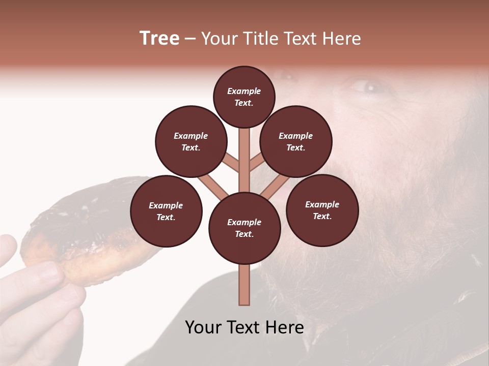 Beard Holding Eating PowerPoint Template