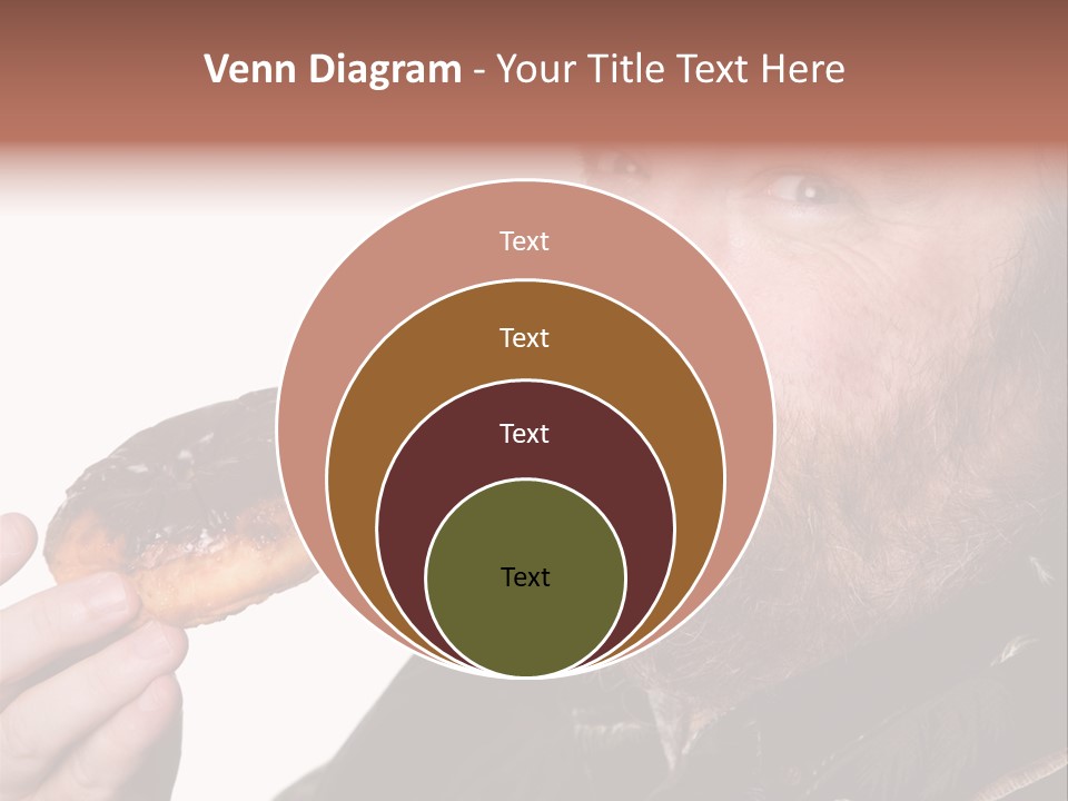 Beard Holding Eating PowerPoint Template