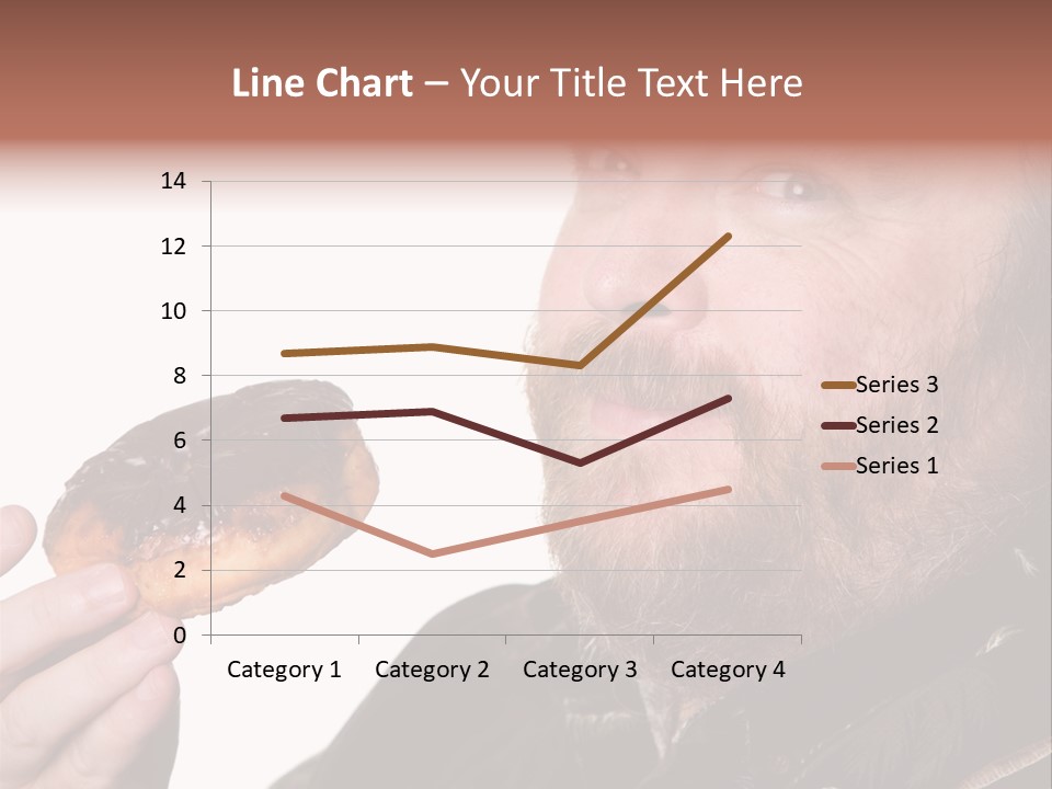 Beard Holding Eating PowerPoint Template