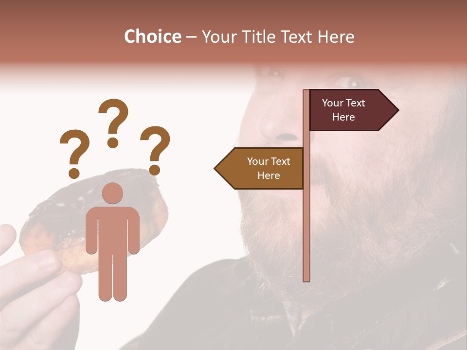 Beard Holding Eating PowerPoint Template