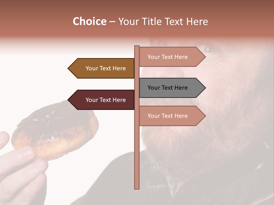 Beard Holding Eating PowerPoint Template