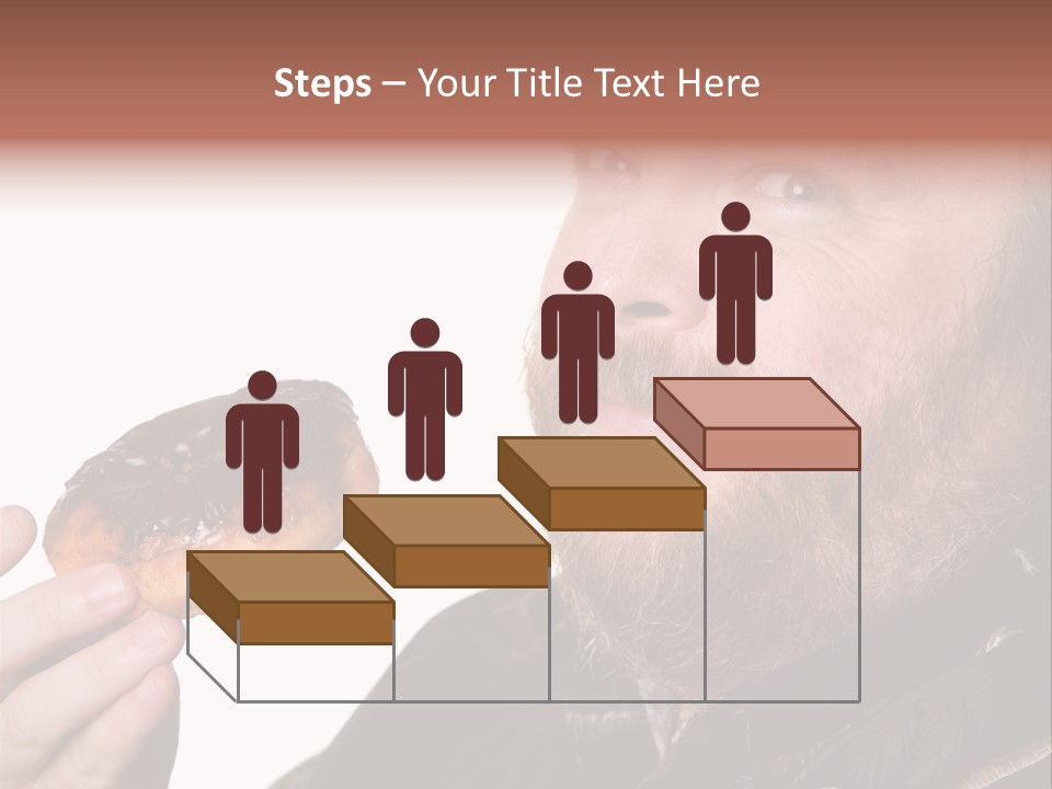 Beard Holding Eating PowerPoint Template