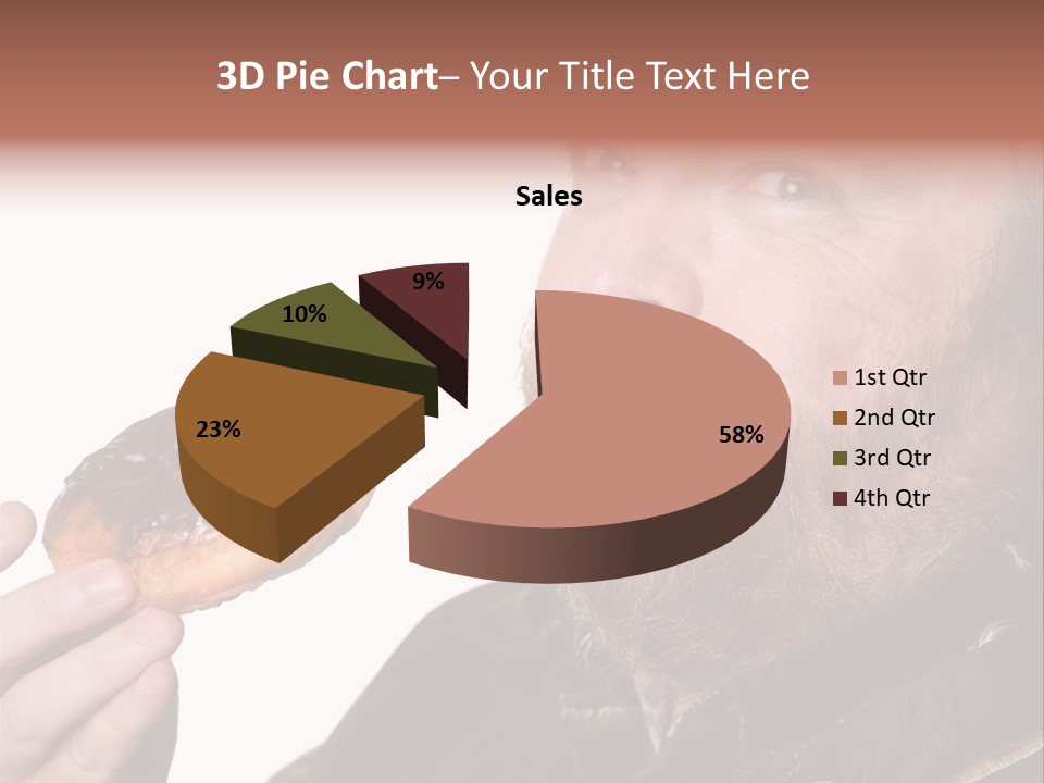 Beard Holding Eating PowerPoint Template