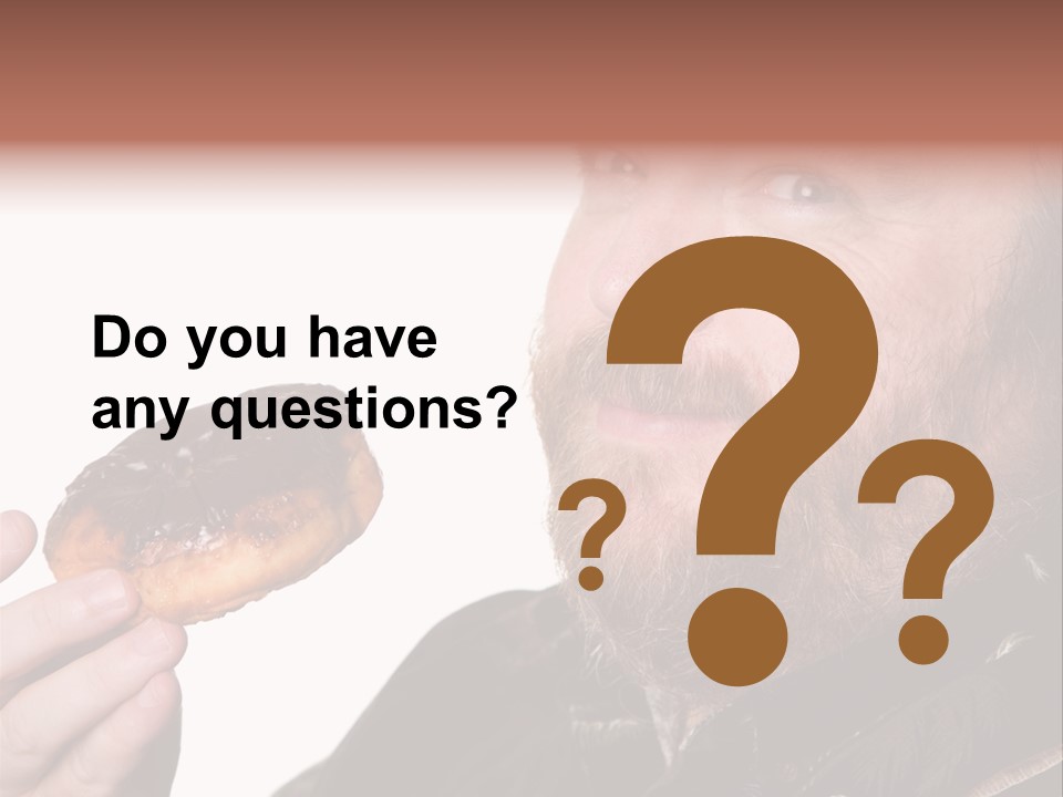 Beard Holding Eating PowerPoint Template