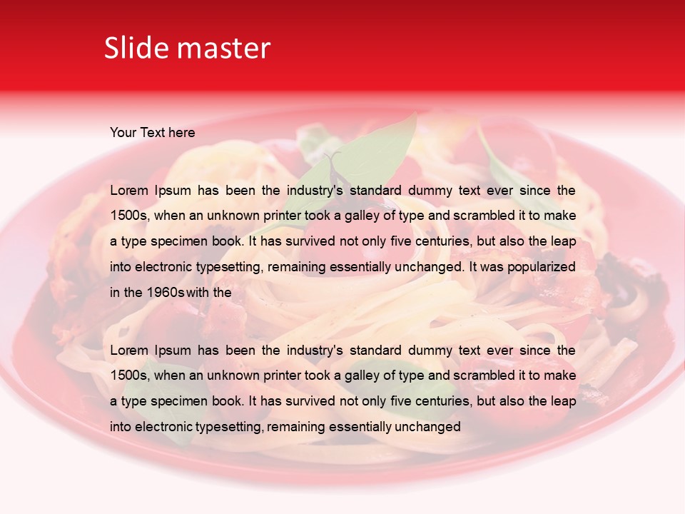 Cooked Cherry Lunch PowerPoint Template