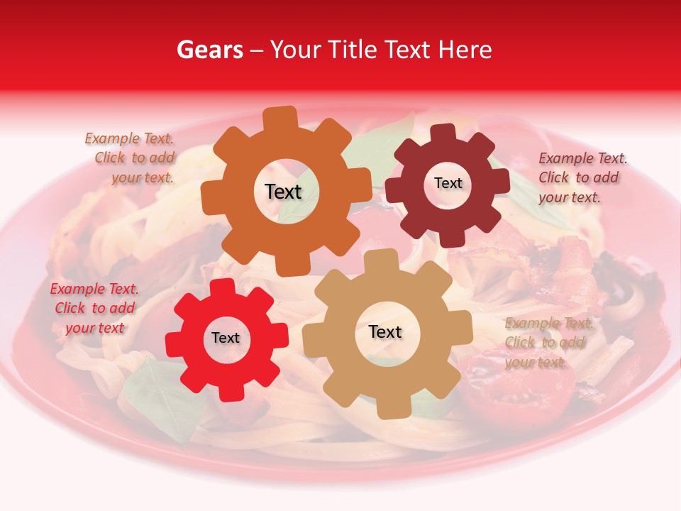 Cooked Cherry Lunch PowerPoint Template