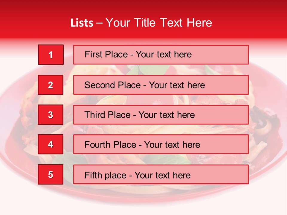 Cooked Cherry Lunch PowerPoint Template