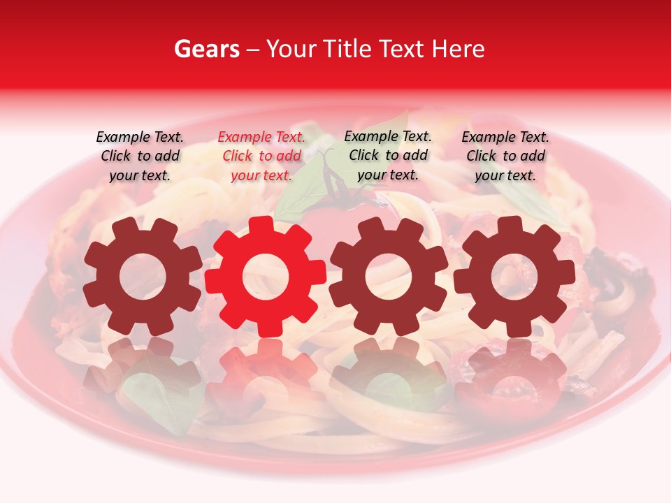 Cooked Cherry Lunch PowerPoint Template