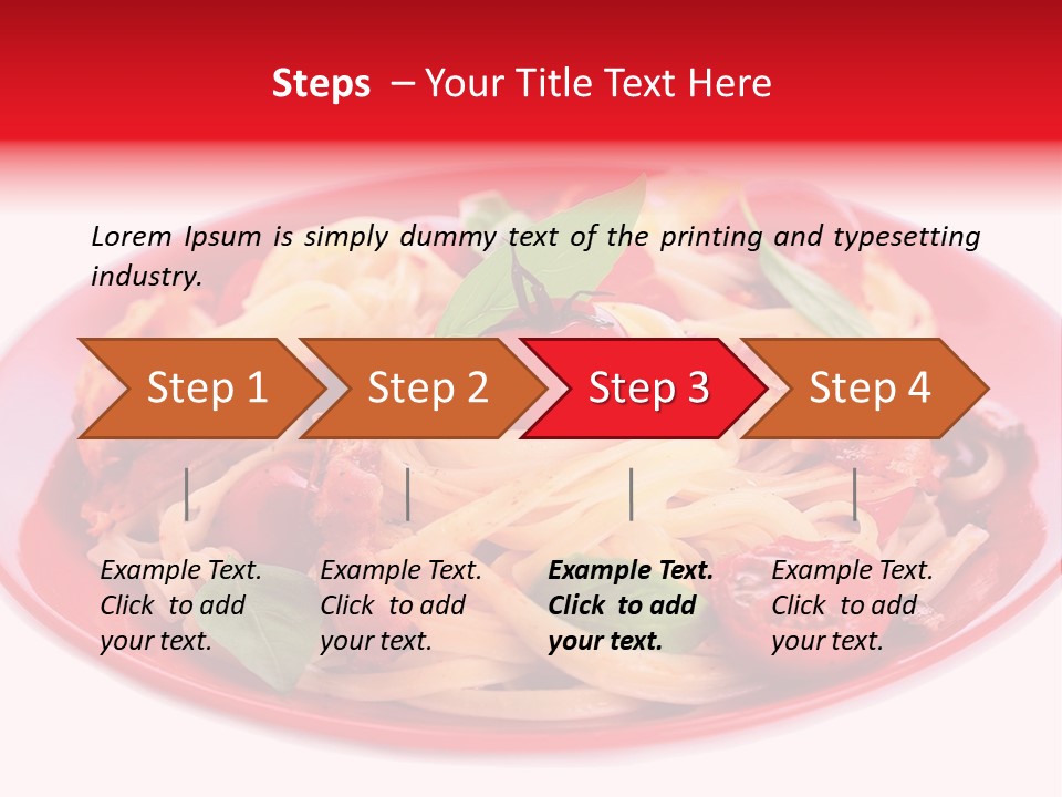 Cooked Cherry Lunch PowerPoint Template