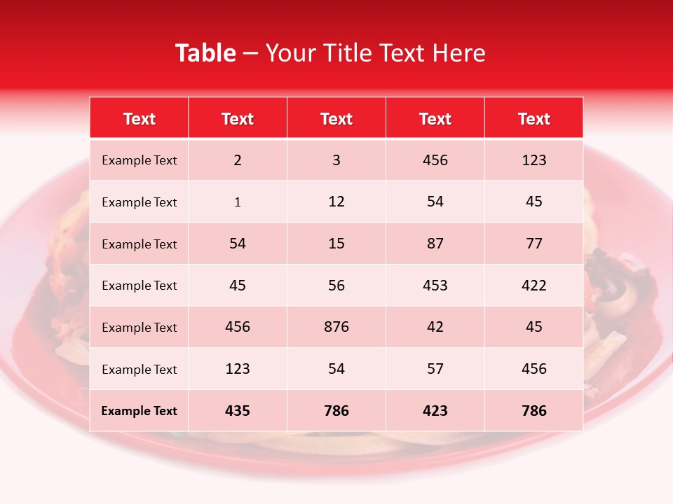 Cooked Cherry Lunch PowerPoint Template