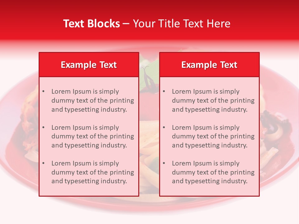 Cooked Cherry Lunch PowerPoint Template