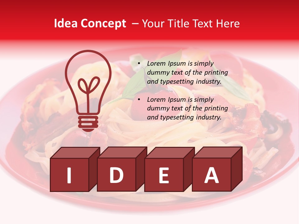 Cooked Cherry Lunch PowerPoint Template