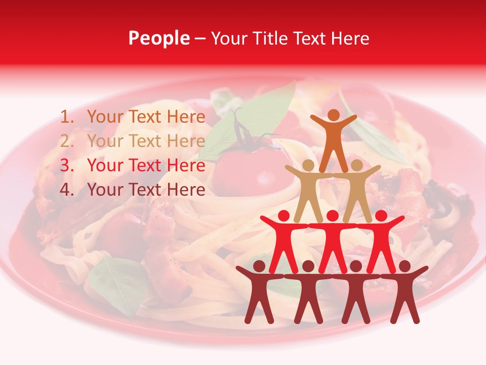 Cooked Cherry Lunch PowerPoint Template