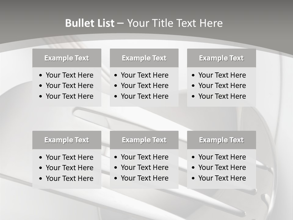 Arranging Meal Background PowerPoint Template