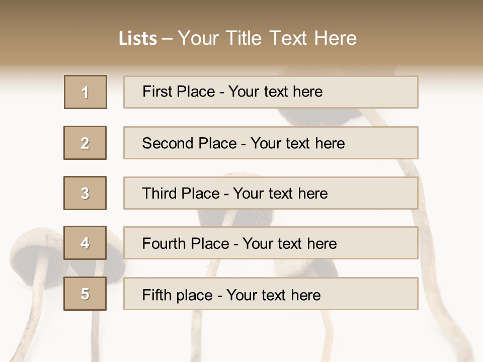 Fir Fungi Ritual PowerPoint Template