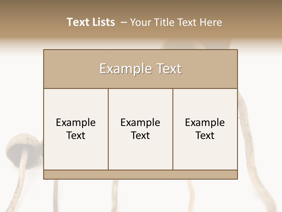 Fir Fungi Ritual PowerPoint Template