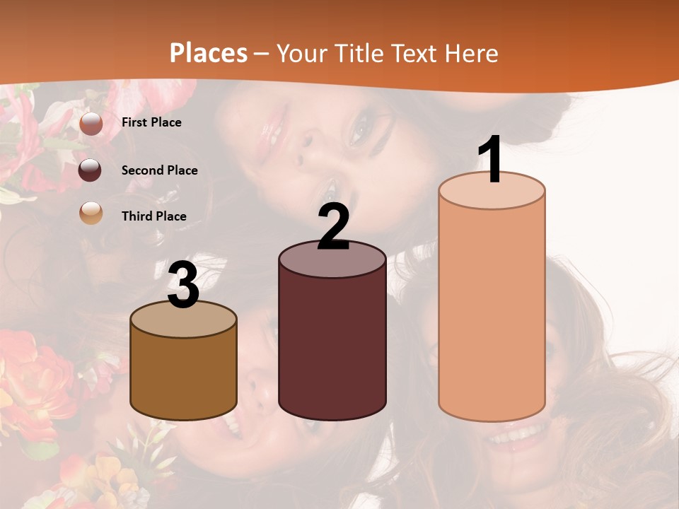 A Group Of Women Standing Next To Each Other PowerPoint Template