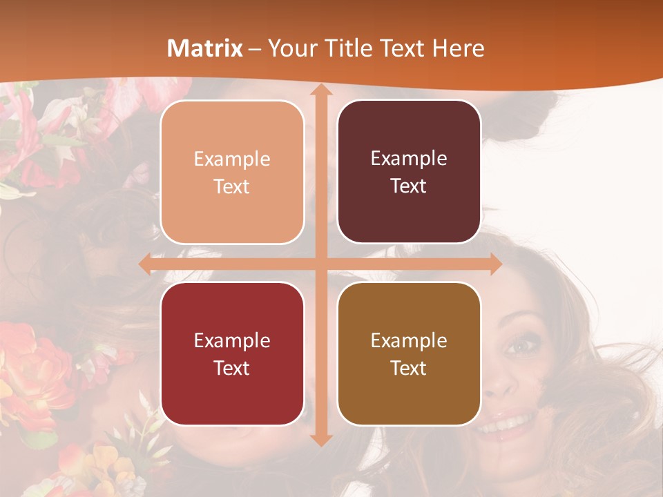 A Group Of Women Standing Next To Each Other PowerPoint Template