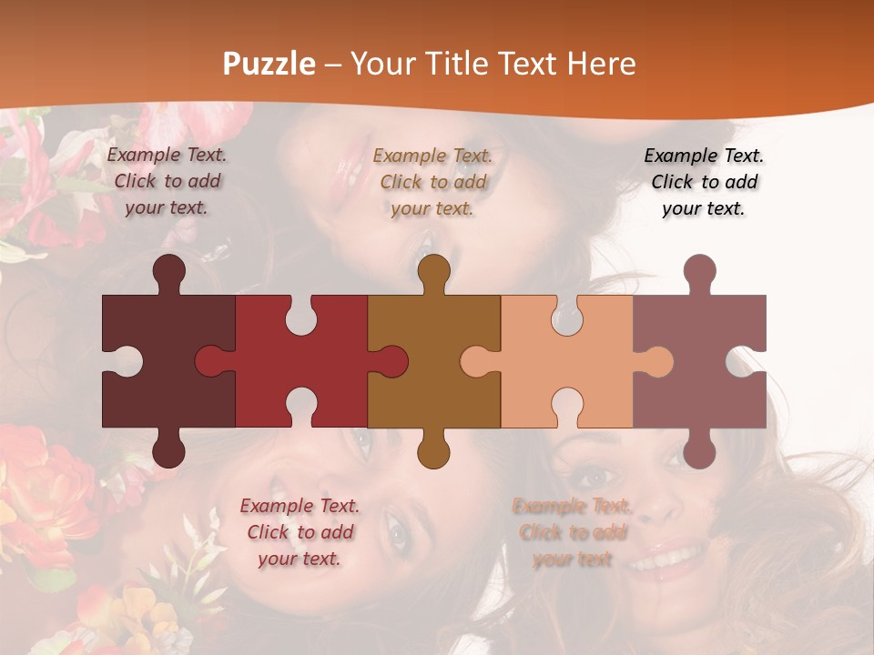 A Group Of Women Standing Next To Each Other PowerPoint Template