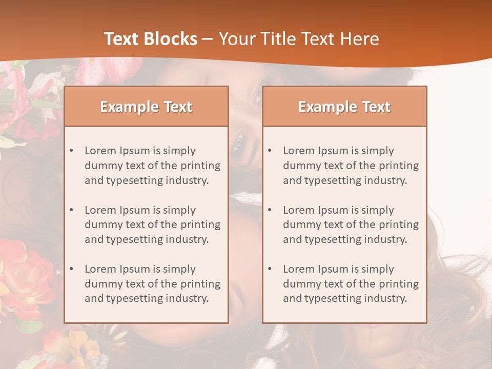 A Group Of Women Standing Next To Each Other PowerPoint Template