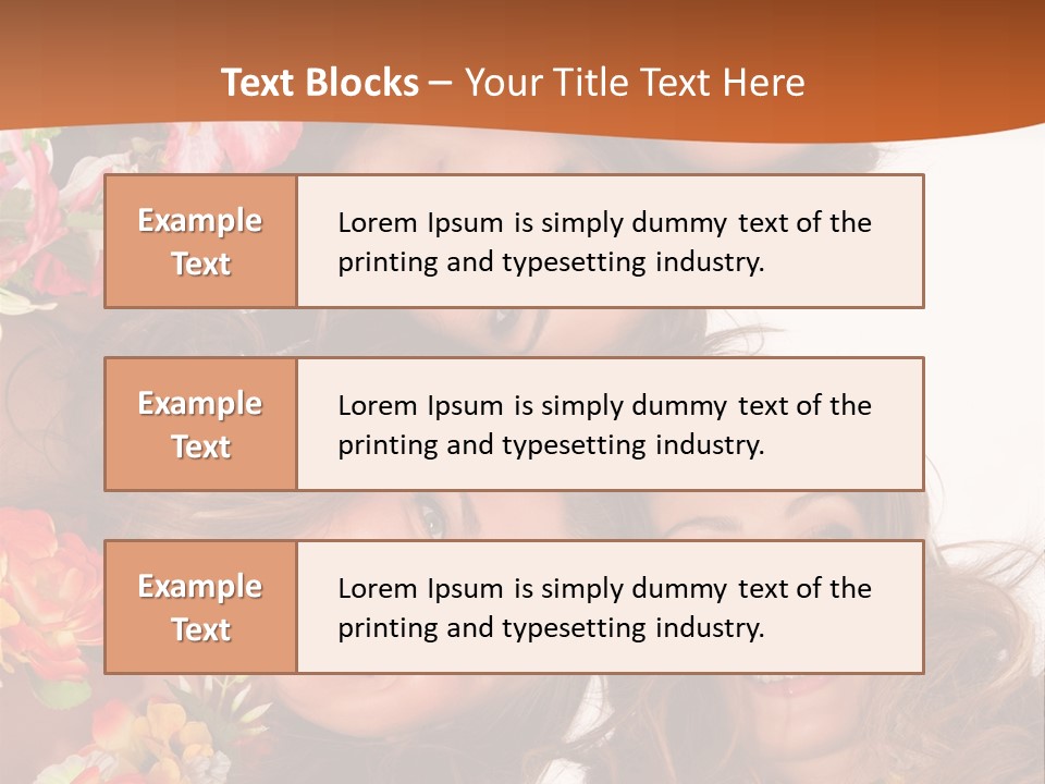 A Group Of Women Standing Next To Each Other PowerPoint Template