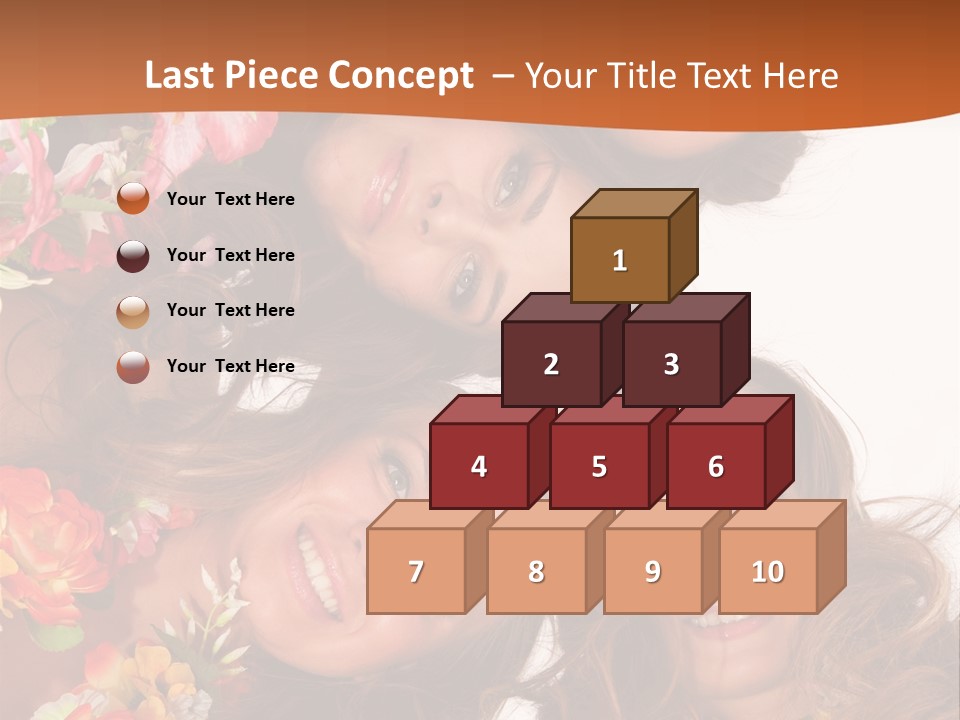 A Group Of Women Standing Next To Each Other PowerPoint Template