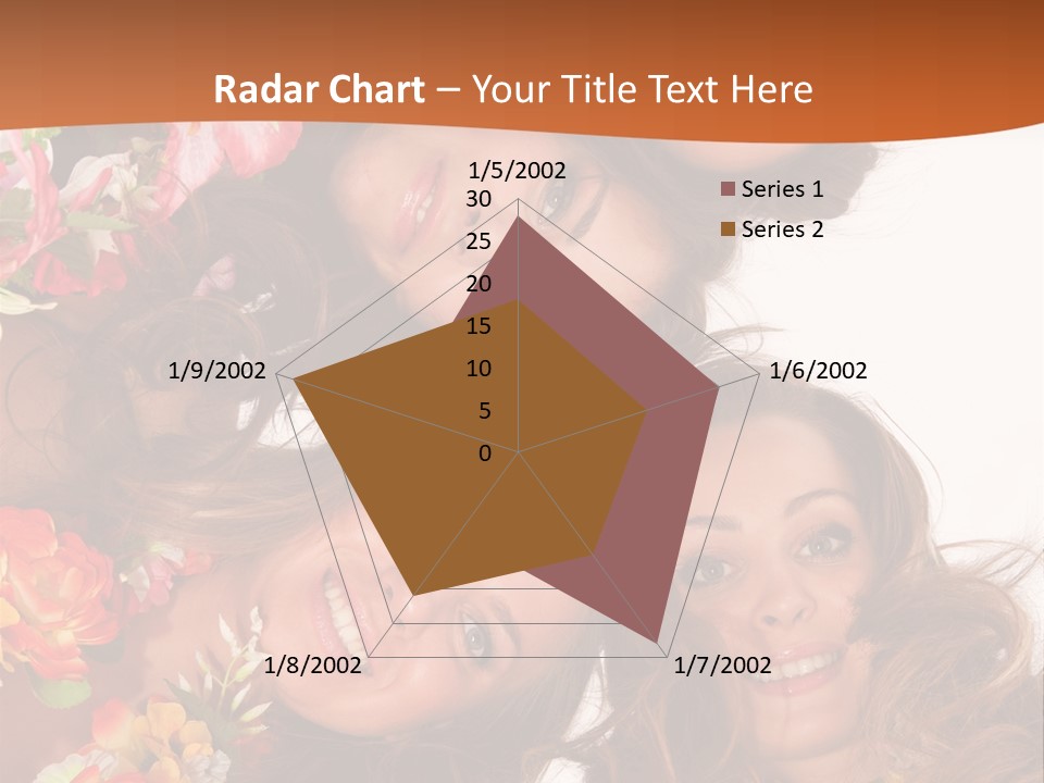 A Group Of Women Standing Next To Each Other PowerPoint Template