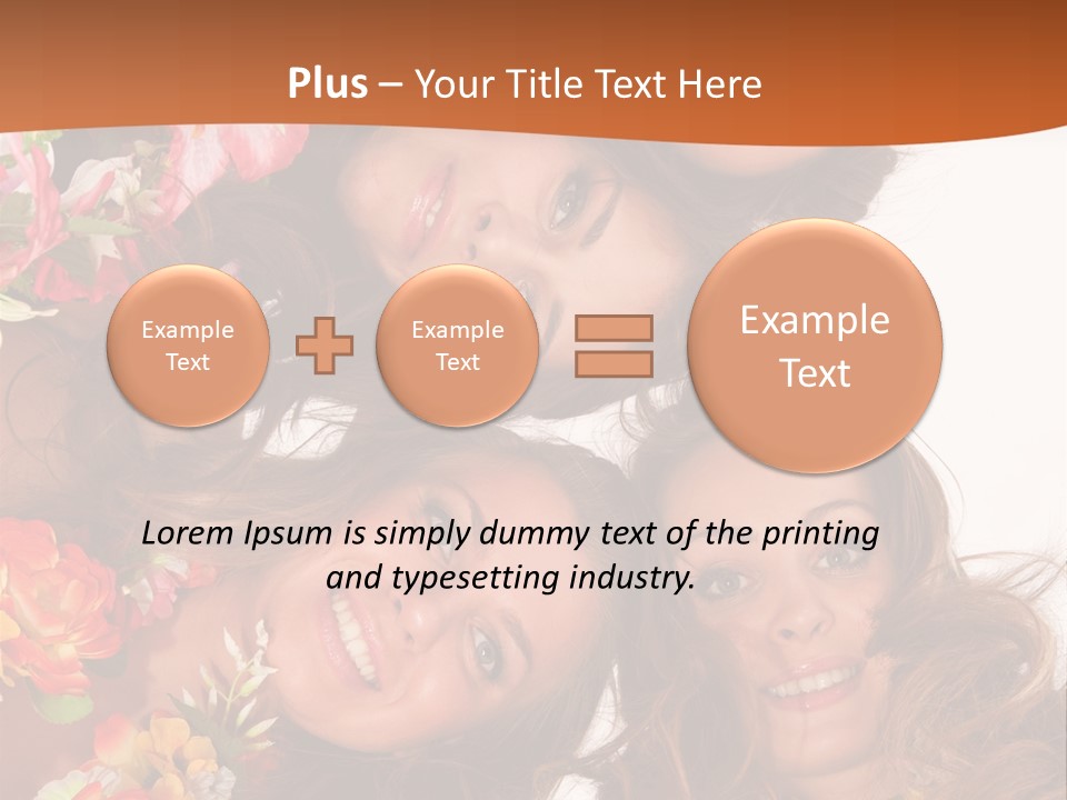 A Group Of Women Standing Next To Each Other PowerPoint Template