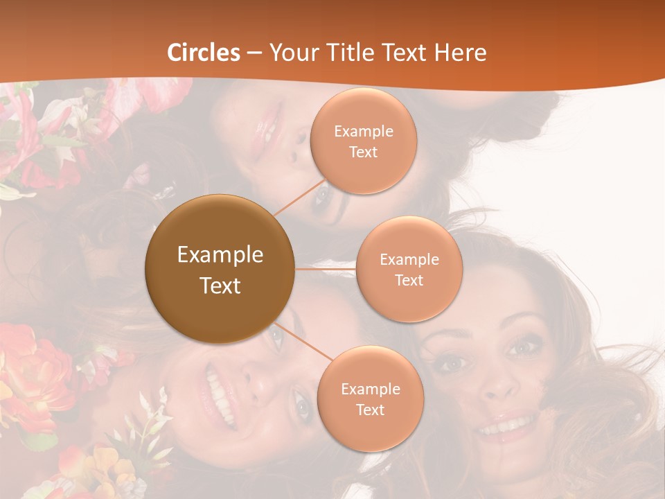 A Group Of Women Standing Next To Each Other PowerPoint Template