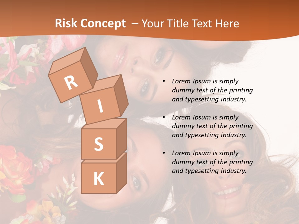 A Group Of Women Standing Next To Each Other PowerPoint Template