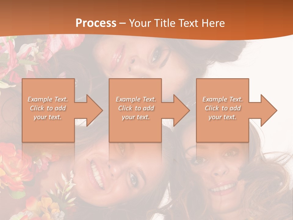 A Group Of Women Standing Next To Each Other PowerPoint Template