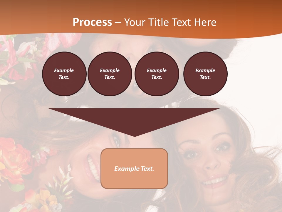 A Group Of Women Standing Next To Each Other PowerPoint Template