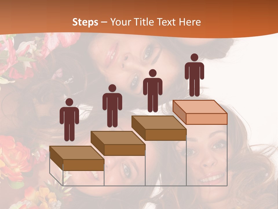A Group Of Women Standing Next To Each Other PowerPoint Template