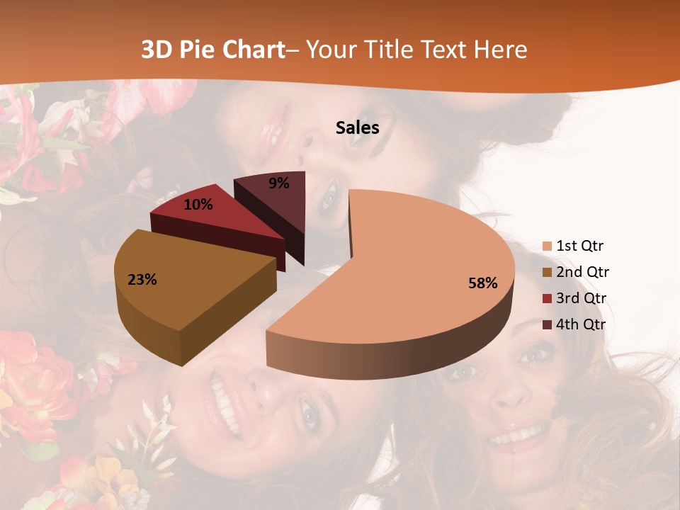 A Group Of Women Standing Next To Each Other PowerPoint Template