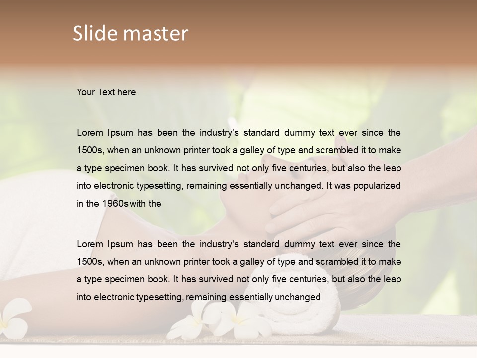 Neck Top Wellness PowerPoint Template