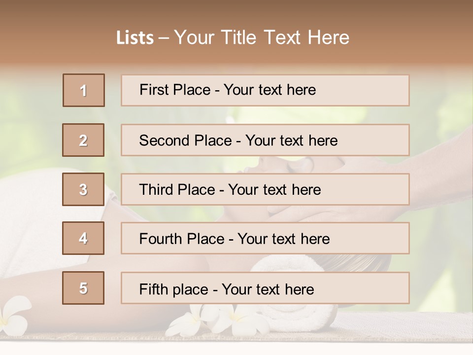 Neck Top Wellness PowerPoint Template