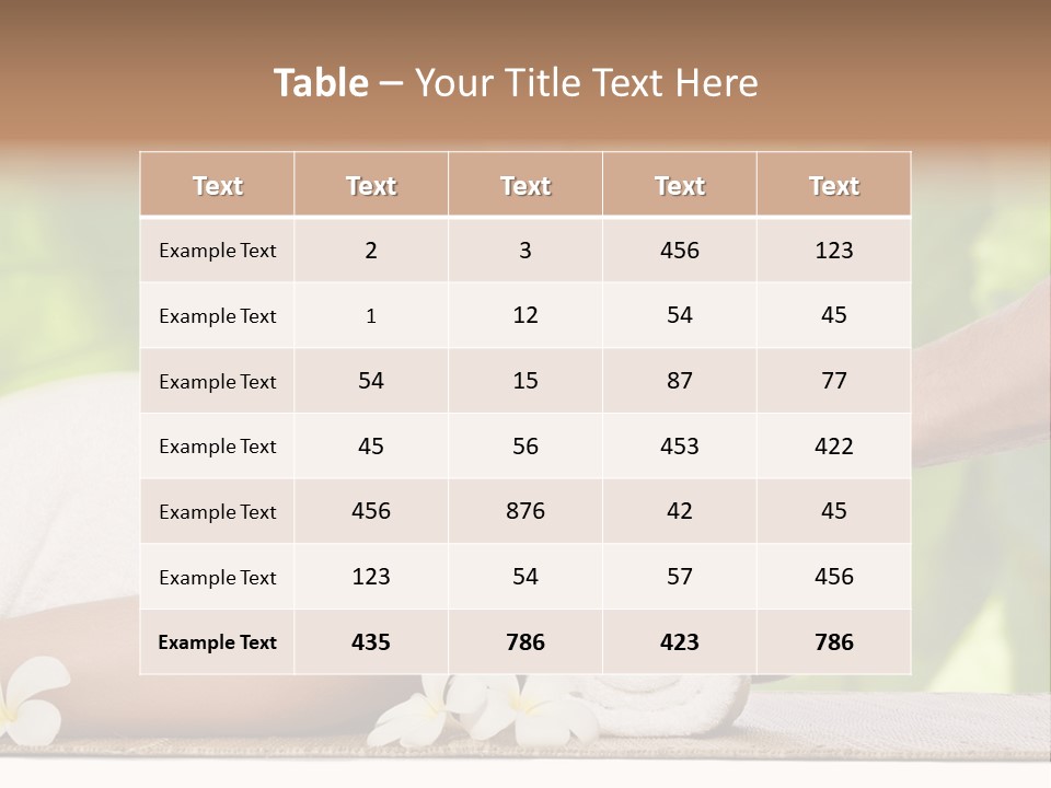 Neck Top Wellness PowerPoint Template