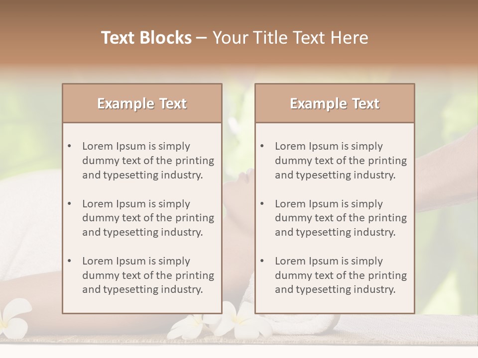 Neck Top Wellness PowerPoint Template