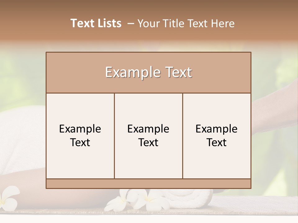Neck Top Wellness PowerPoint Template
