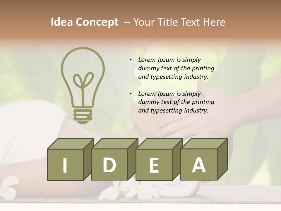 Neck Top Wellness PowerPoint Template