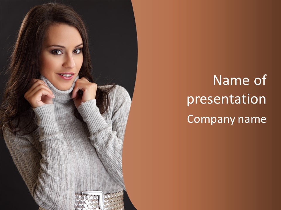 Modern Person Face PowerPoint Template