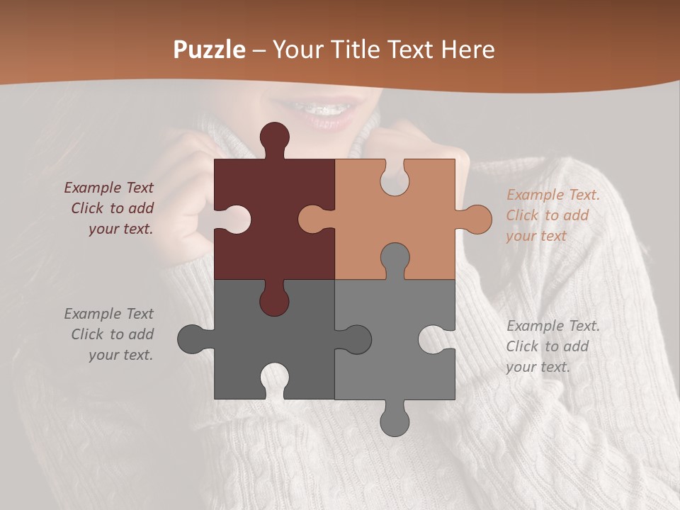 Modern Person Face PowerPoint Template