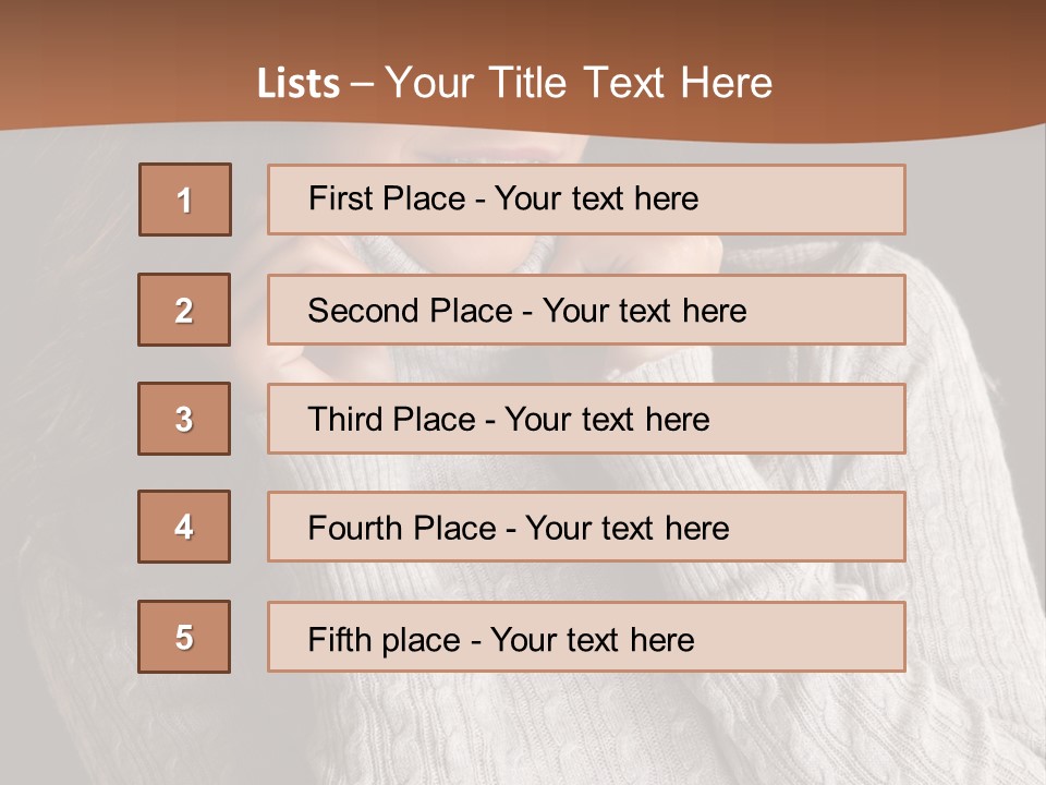 Modern Person Face PowerPoint Template