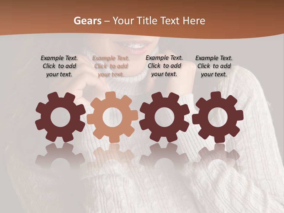 Modern Person Face PowerPoint Template