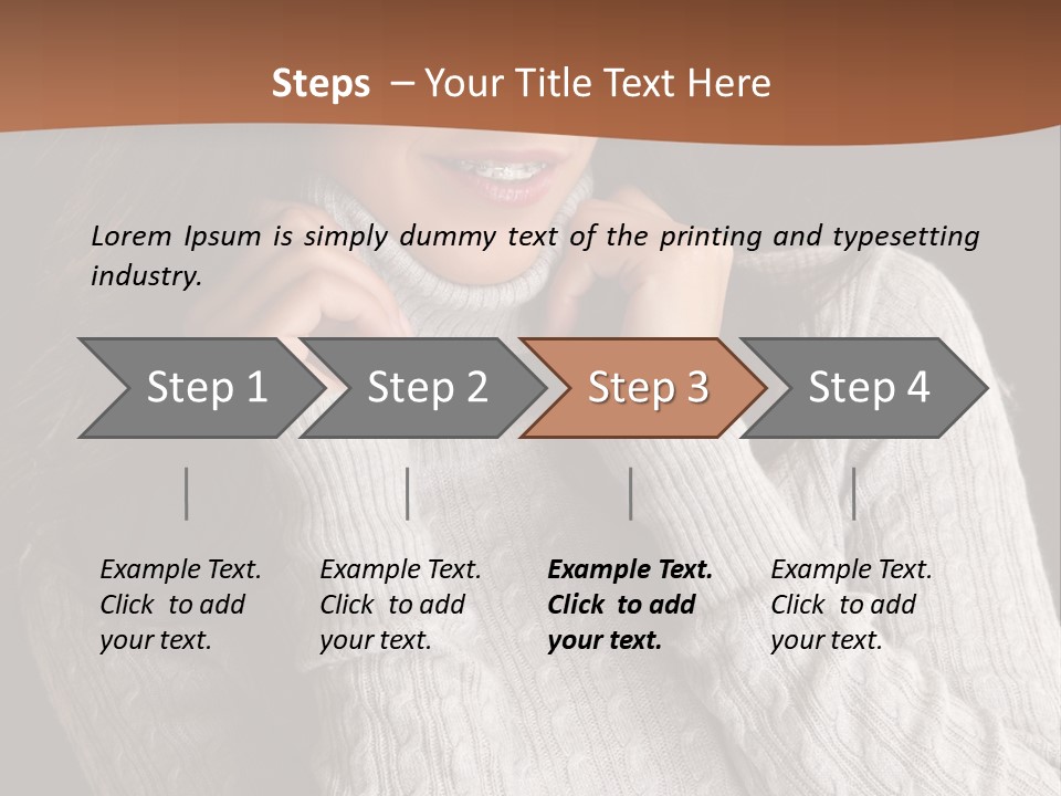 Modern Person Face PowerPoint Template