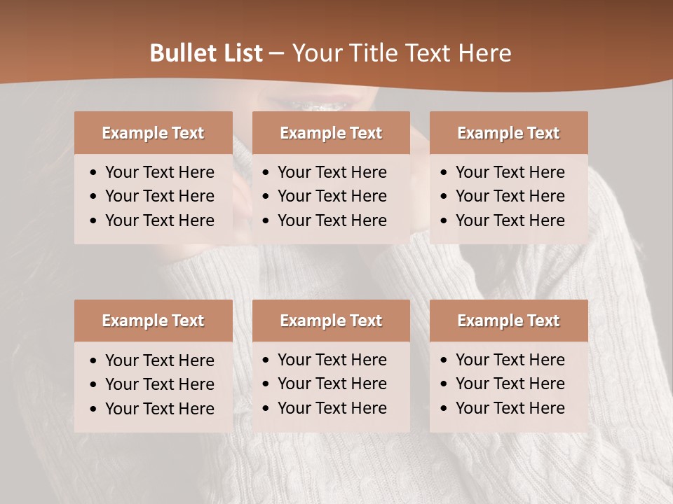 Modern Person Face PowerPoint Template
