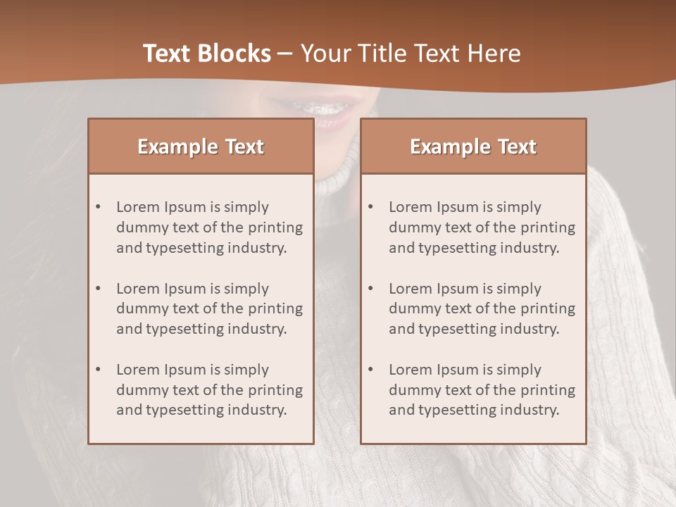 Modern Person Face PowerPoint Template
