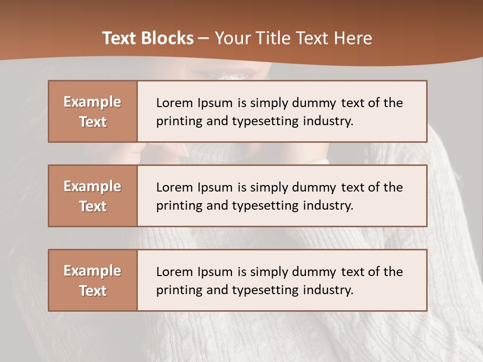 Modern Person Face PowerPoint Template