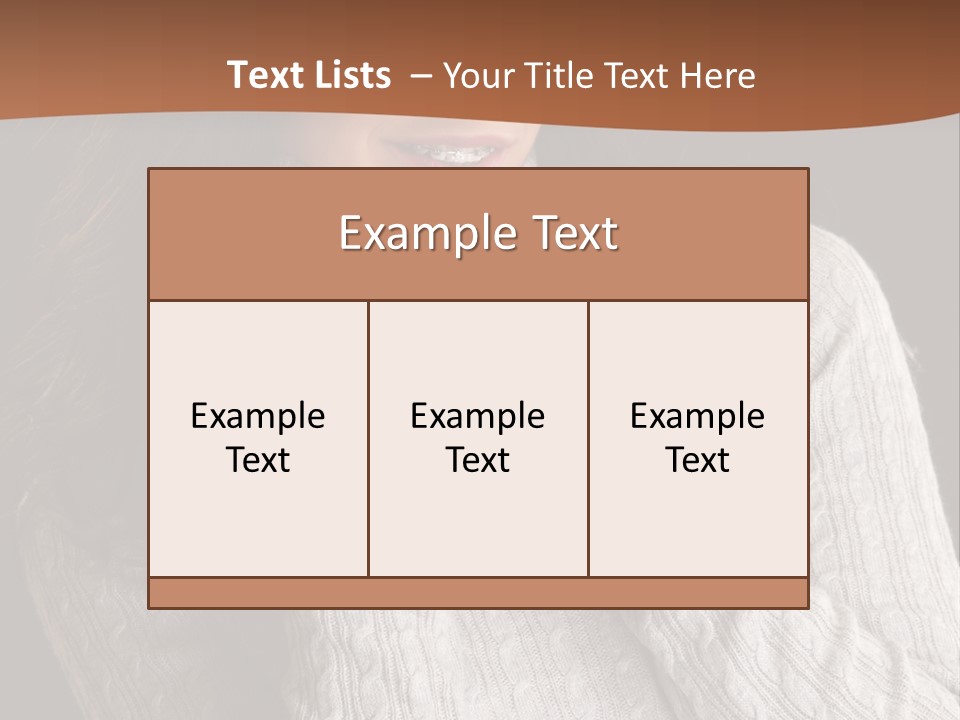 Modern Person Face PowerPoint Template