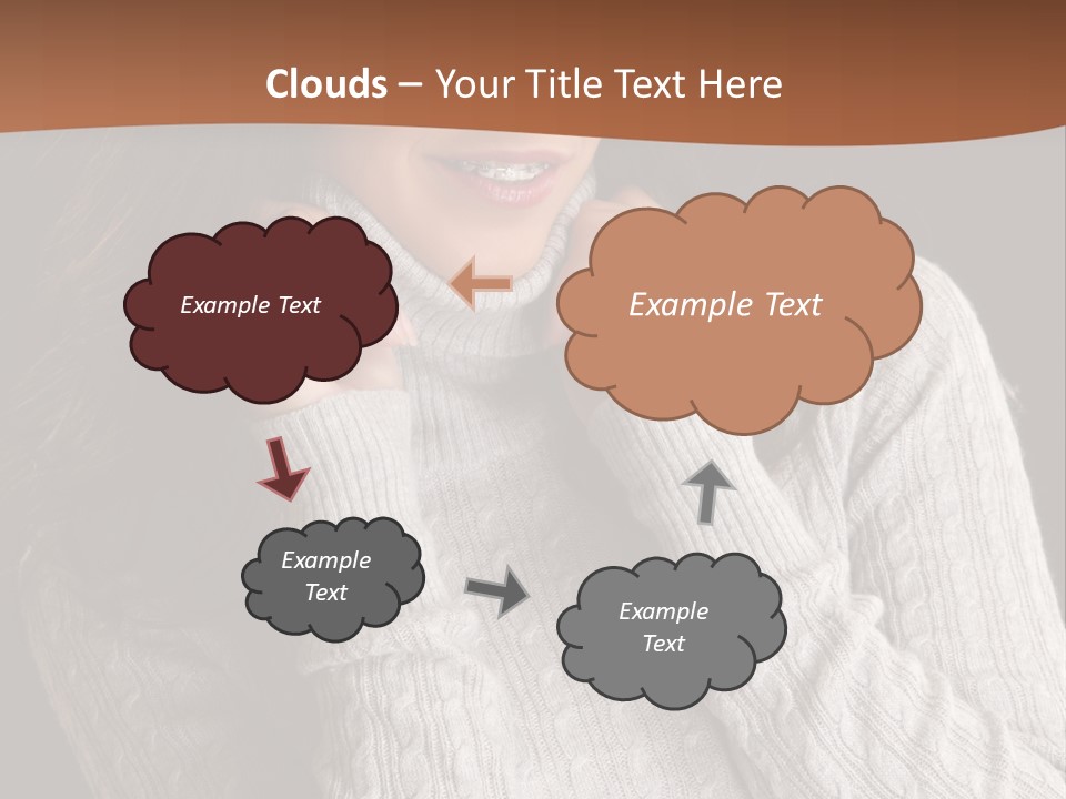 Modern Person Face PowerPoint Template